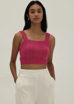 Laila Cable Knit Tank