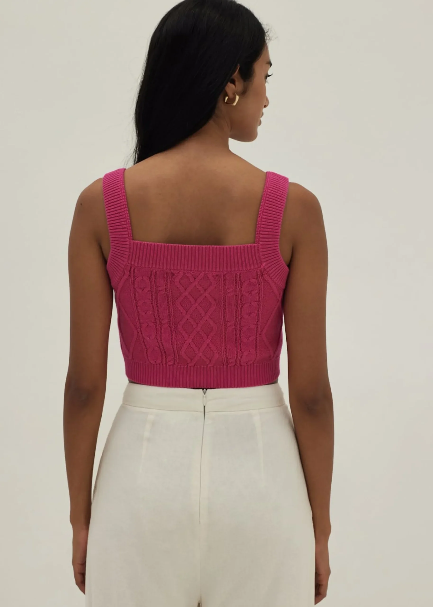 Laila Cable Knit Tank