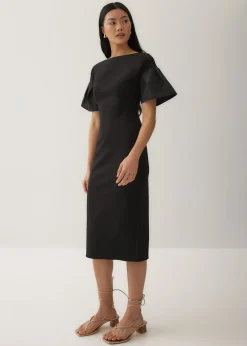 Lalaine Contrast Fabric Dress