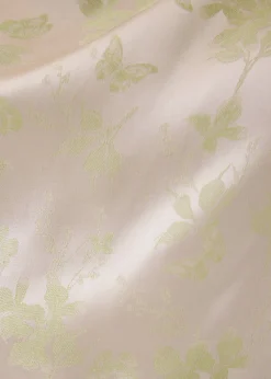 Lanna Asymmetric Satin Drape Top in Opulent Florals