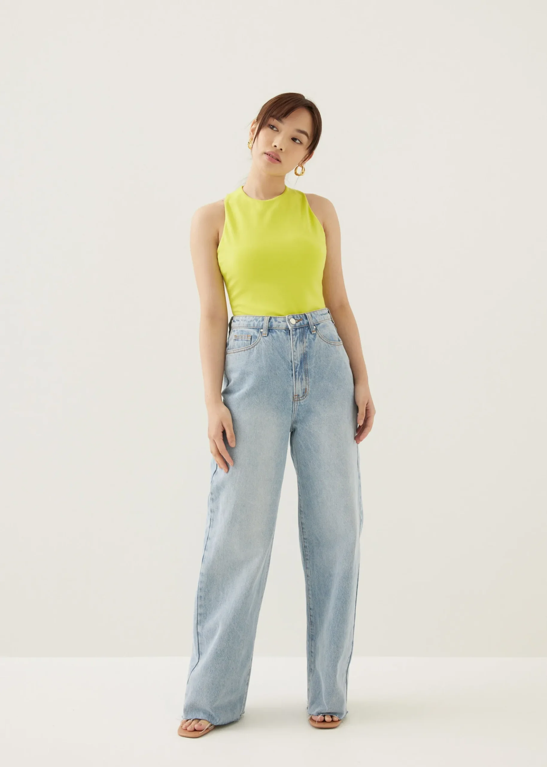 Lassie Padded Jersey Cross Back Tank Top