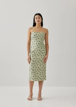 Laura Jacquard Column Dress