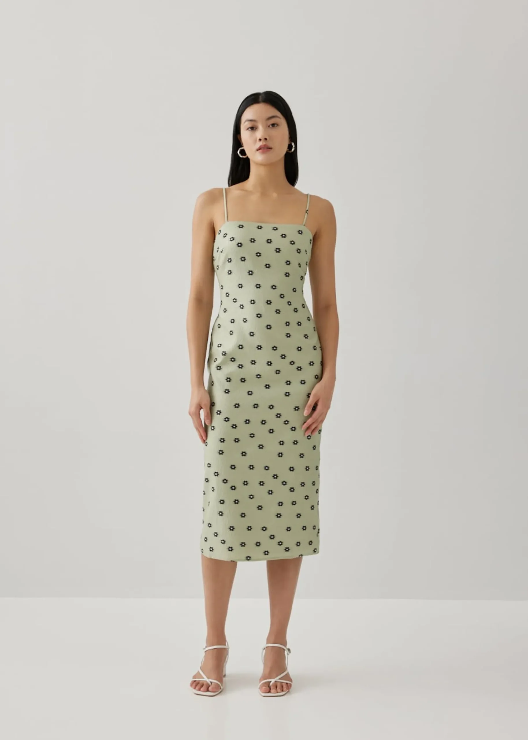 Laura Jacquard Column Dress