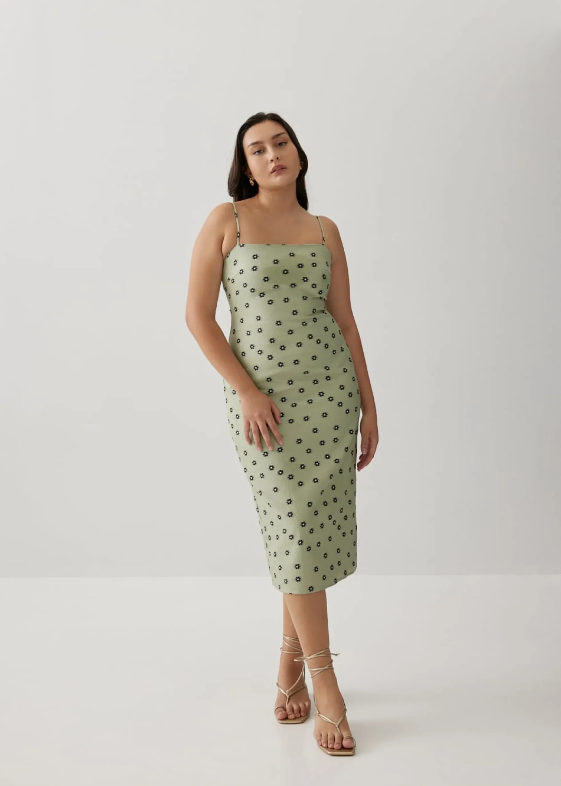Laura Jacquard Column Dress