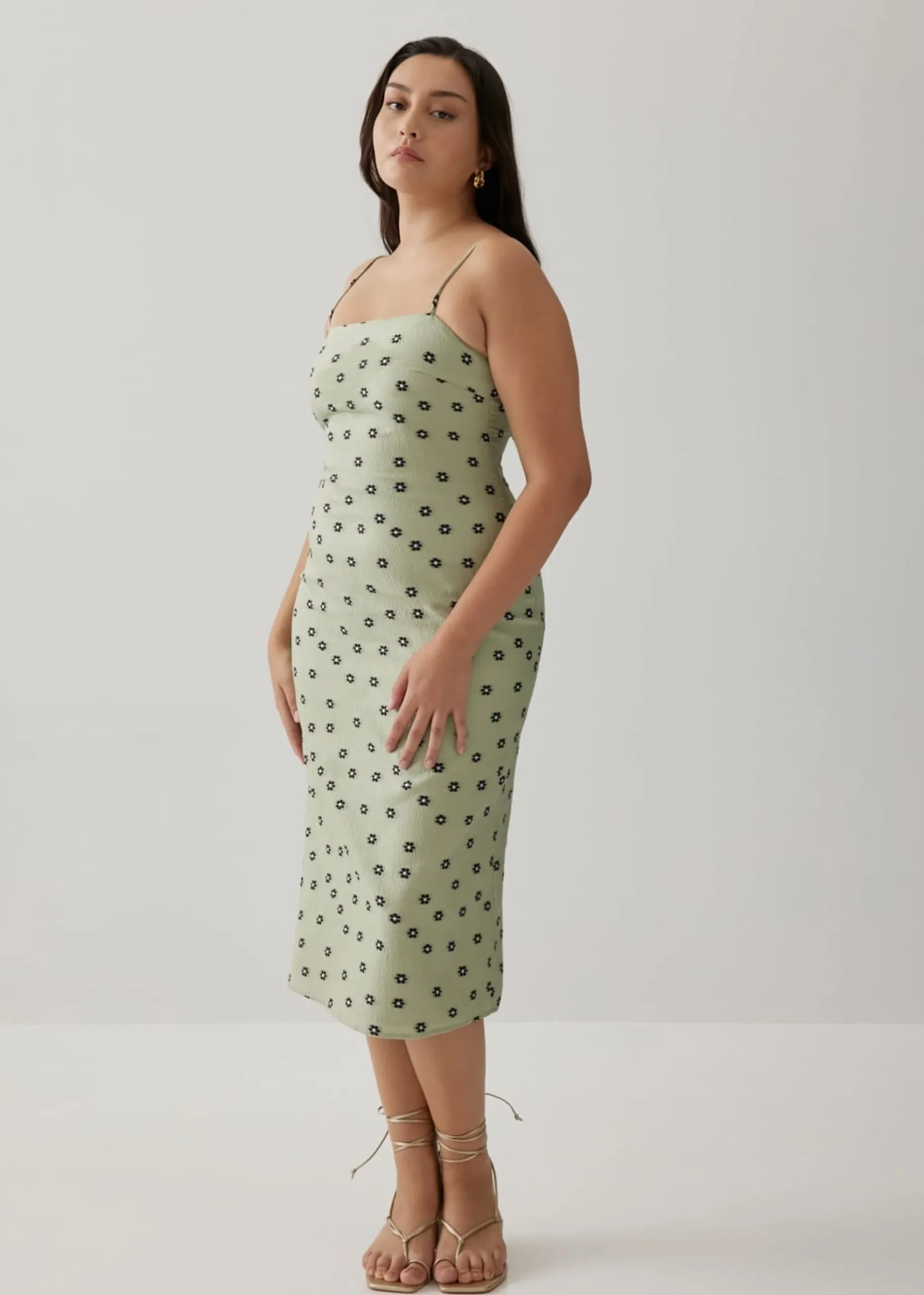 Laura Jacquard Column Dress