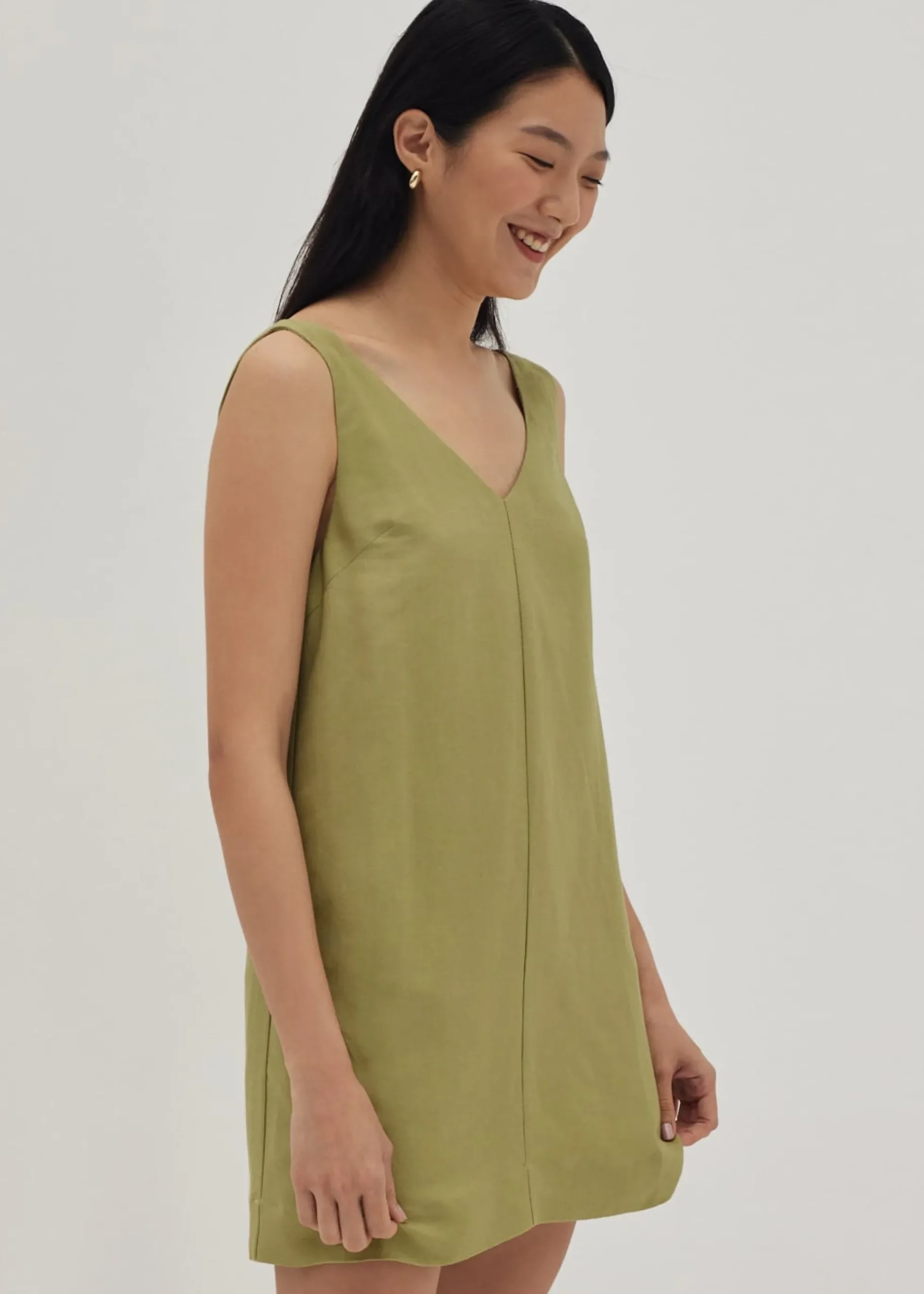Laureen Linen Shift Dress