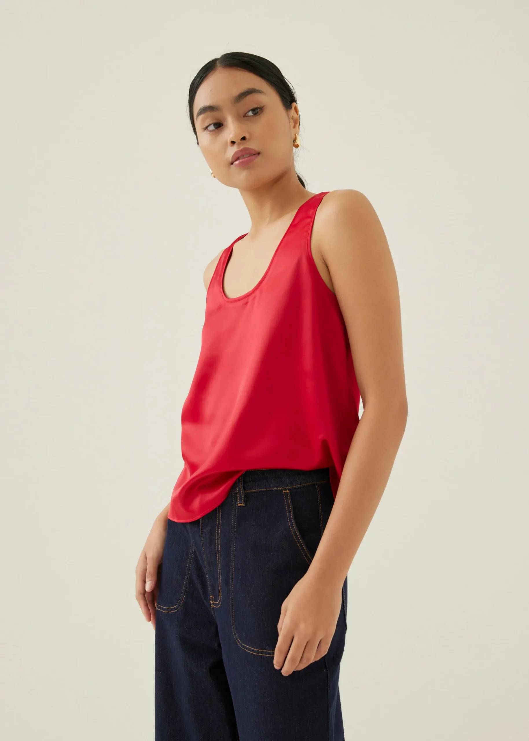 Laurice Satin Tank Top