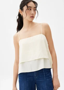 Layered Satin Camisole Top