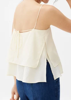 Layered Satin Camisole Top