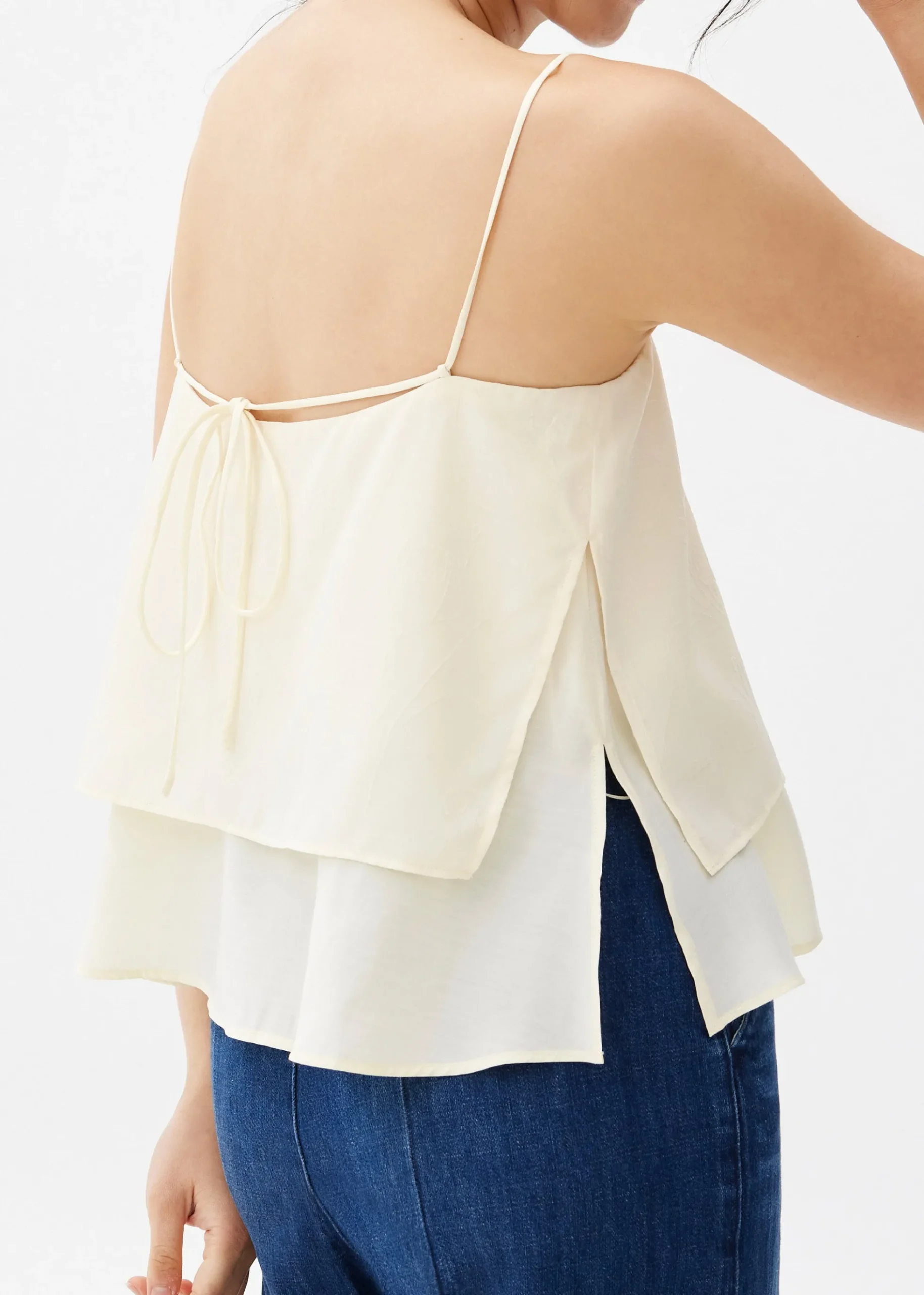 Layered Satin Camisole Top