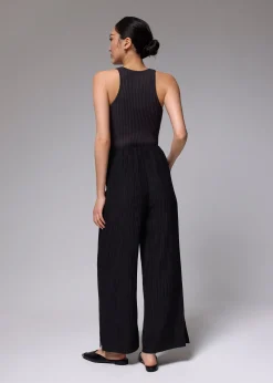 Leggy™ Crinkled High Waist Wide Leg Pants