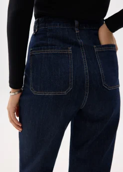 Leggy™ Denim High Waist Flare Sailor Jeans