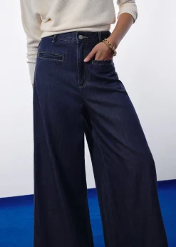 Leggy™ Denim High Waist Wide Leg Jeans