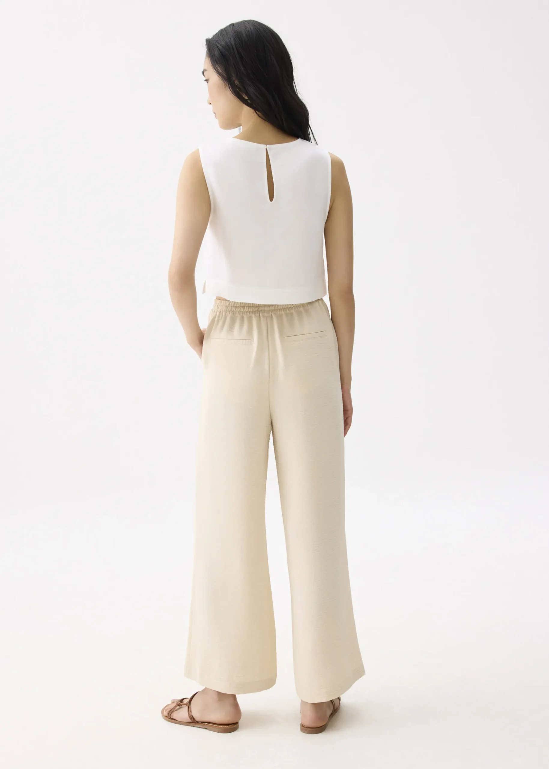 Leggy™ Elastic High Waist Straight Leg Pants