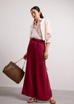 Leggy™ Jules Tailored Crepe Palazzo Pants