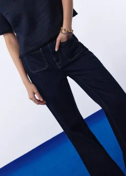 Leggy™ Kei Denim High Waist Kick Flare Sailor Jeans