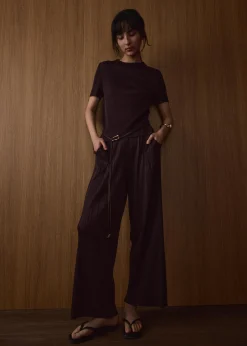 Leggy™ Liv Elastic Plisse Straight Leg Pants
