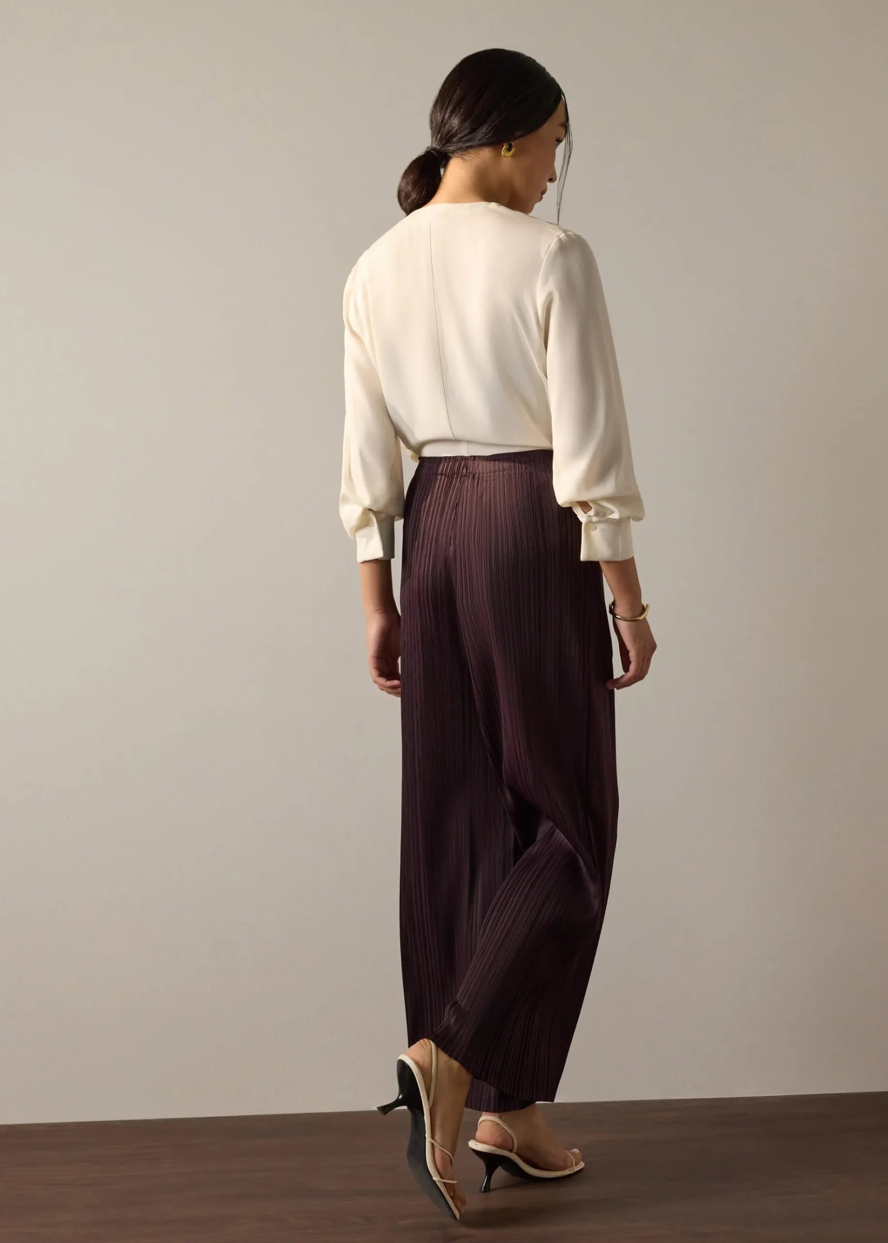 Leggy™ Liv Elastic Plisse Straight Leg Pants