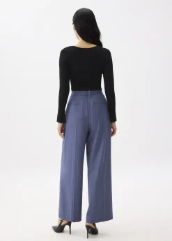 Leggy™ Mayumi Elastic Pleated Wide Leg Pants