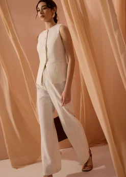 Leggy™ Pvara Textured Flare Pants