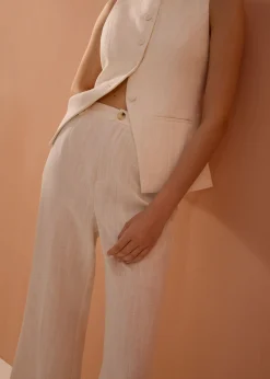 Leggy™ Pvara Textured Flare Pants