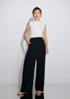 Leggy™ Seva Satin Straight Leg Pants