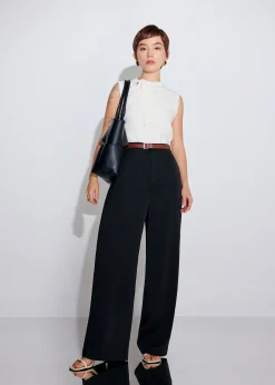 Leggy™ Seva Satin Straight Leg Pants