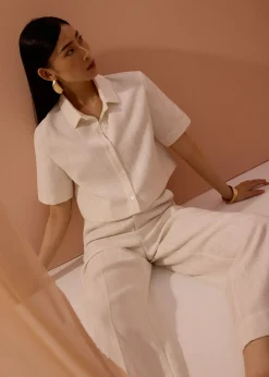 Leggy™ Seva Textured Super High Waist Straight Leg Pants