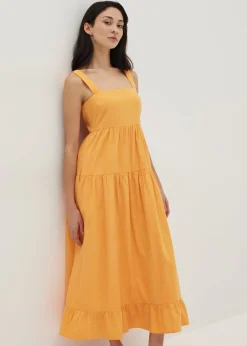 Leona Linen Tiered Maxi Dress