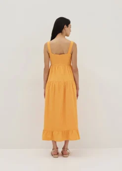 Leona Linen Tiered Maxi Dress