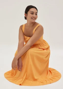 Leona Linen Tiered Maxi Dress