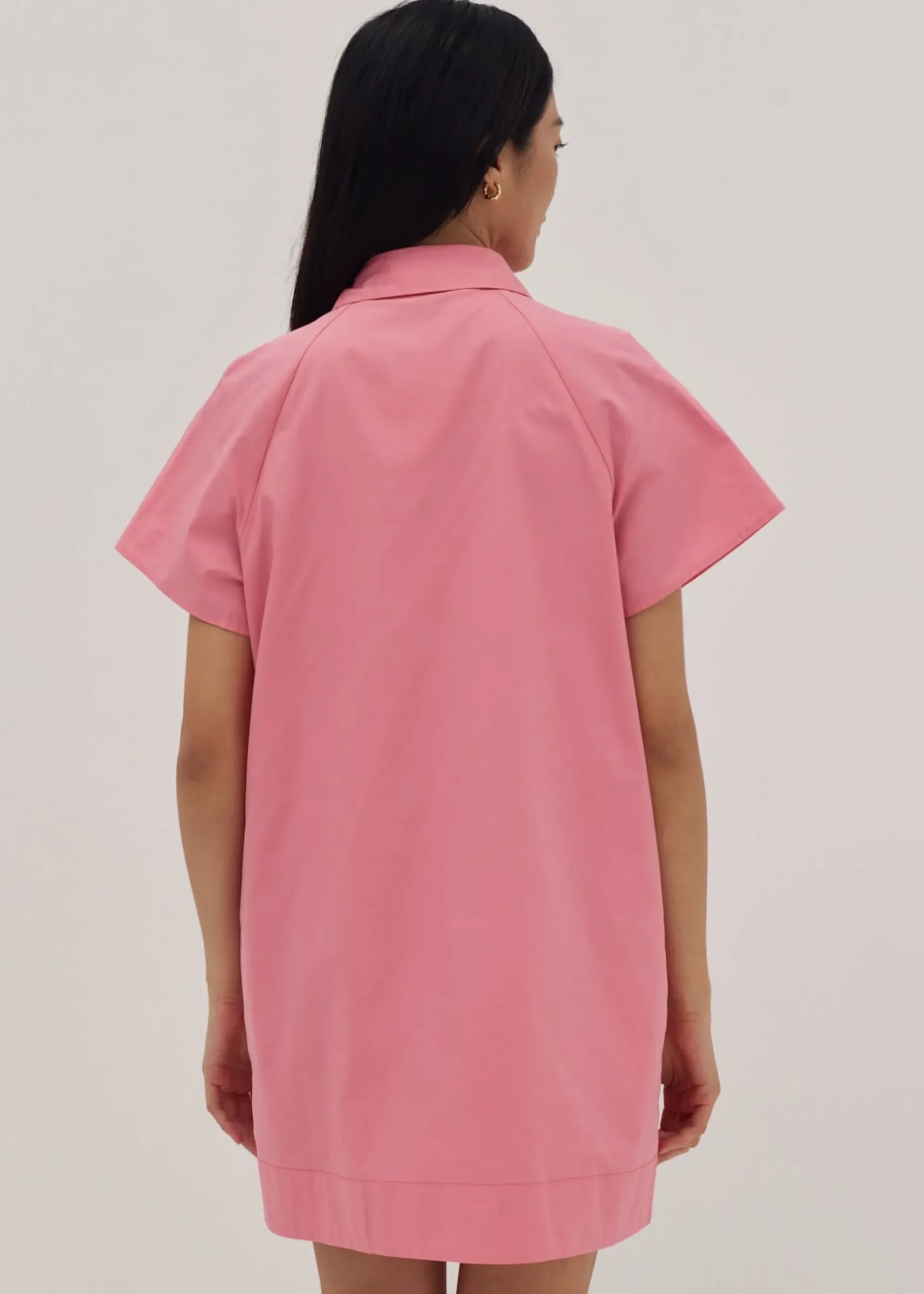 Letizia Mixed Fabric Shirt Dress