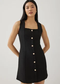 Letty Tweed Shift Mini Dress