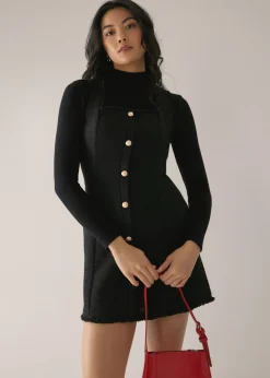 Letty Tweed Shift Mini Dress