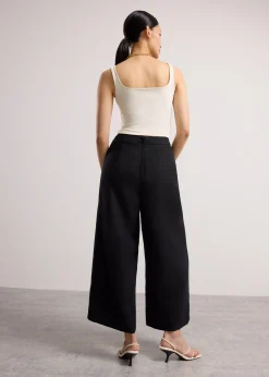 Lia Tweed High Waist Wide Leg Culottes