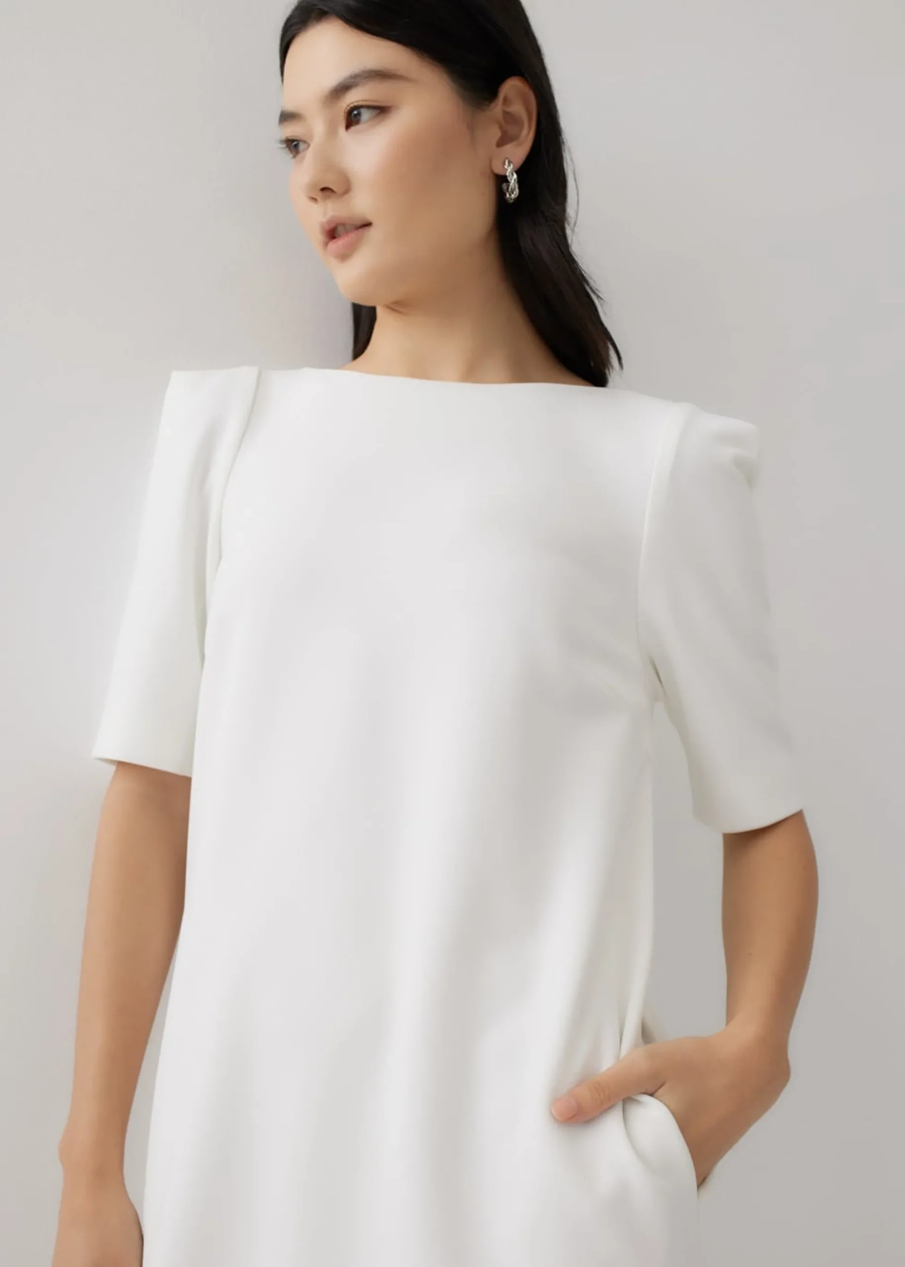 Libby Shift Puff Sleeve Dress