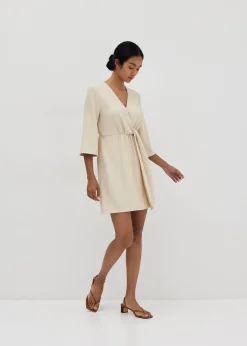 Liliana Twist Front Wrap Dress