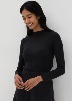 Lilianne Funnel Neck Knit Top