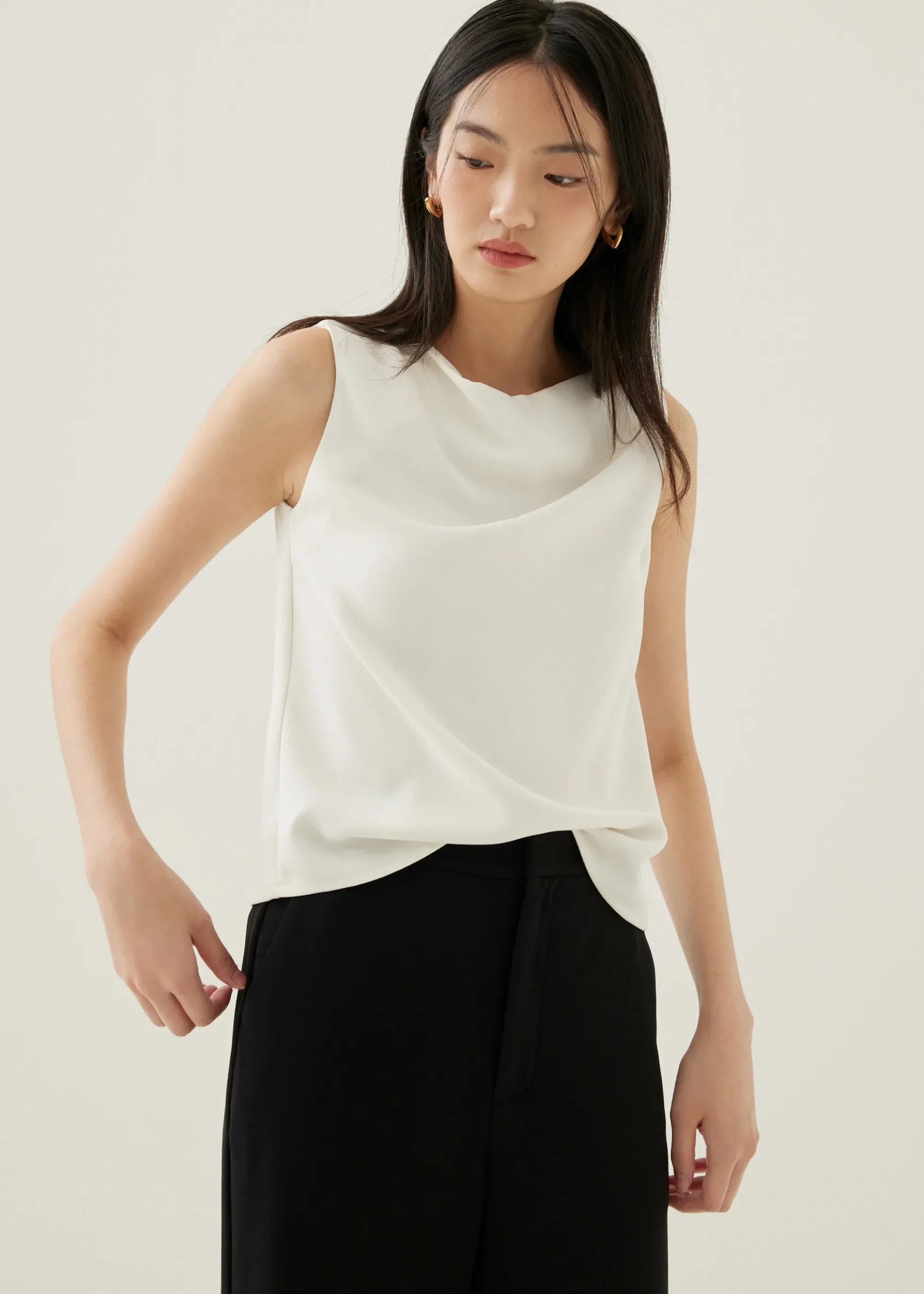 Lindea Drape Shell Top