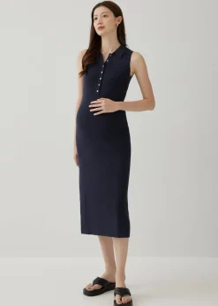 Lindsey Button Down Knit Dress