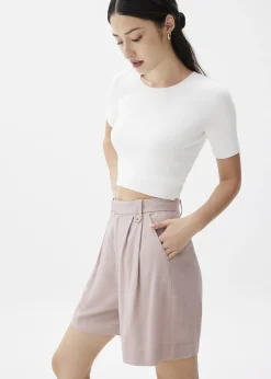 Linen A-line Shorts