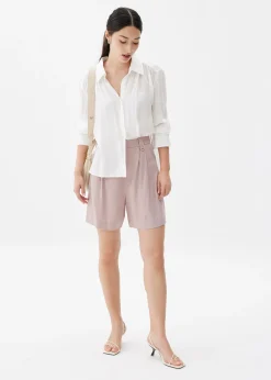 Linen A-line Shorts