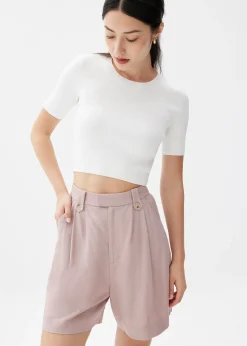 Linen A-line Shorts