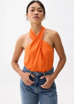 Linen Halter Top