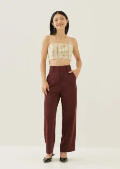 Linette Tweed Crop Top