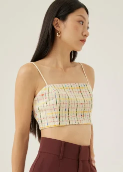 Linette Tweed Crop Top