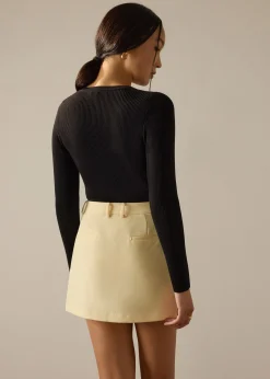 Ling Tailored A-line Mini Skirt