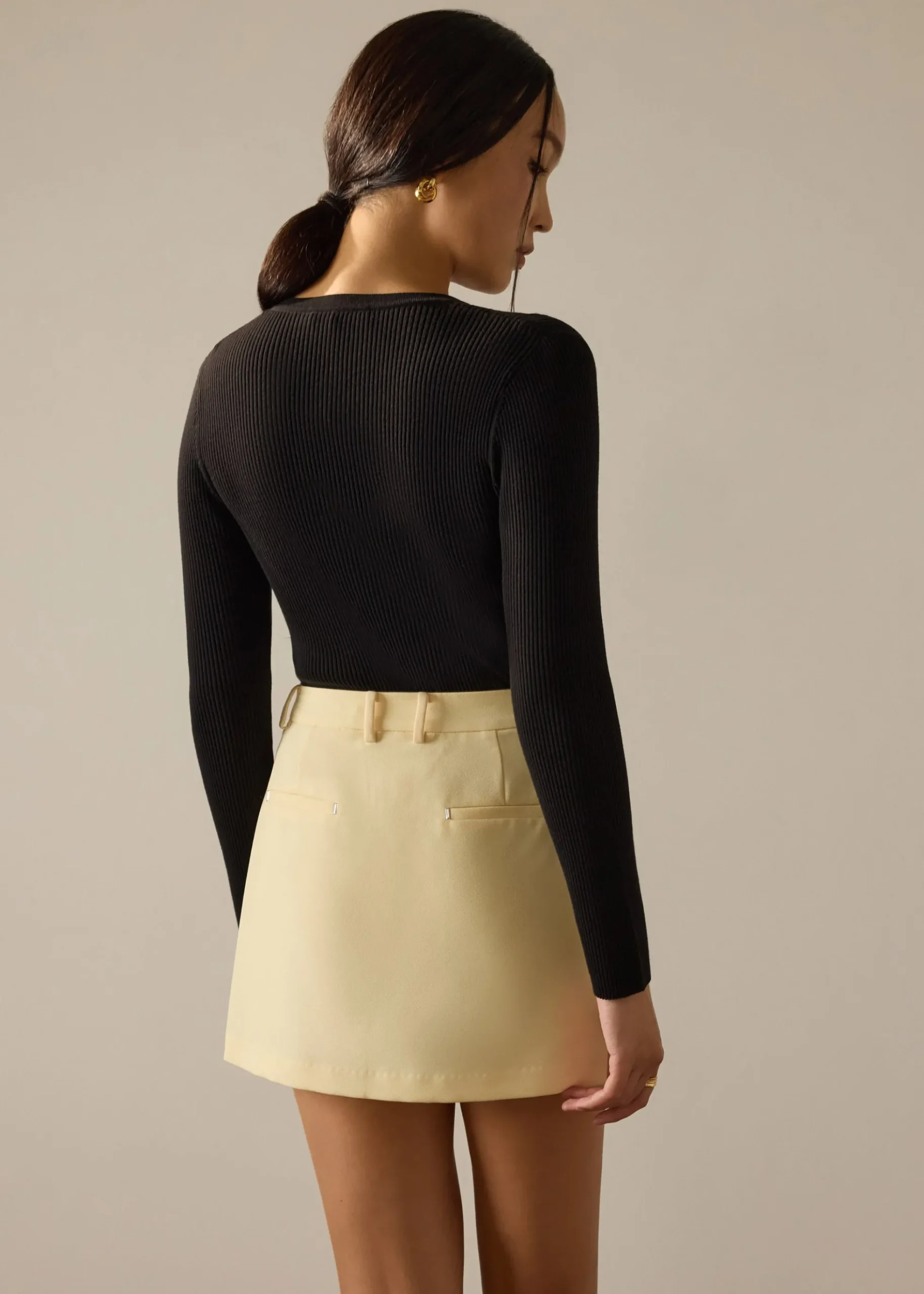 Ling Tailored A-line Mini Skirt