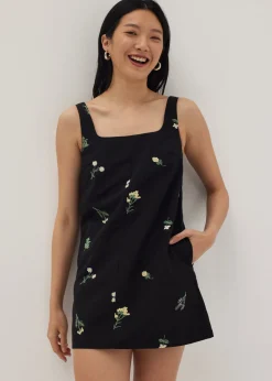 Lisbon Embroidered Square Neck Dress