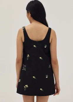 Lisbon Embroidered Square Neck Dress